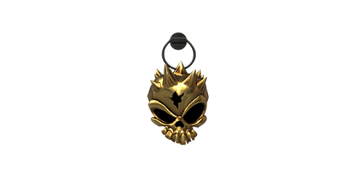 Charm | Gold Skull